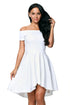 Sexy White All The Rage Skater Dress